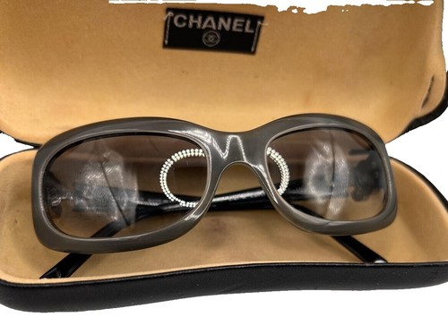 CHANEL 5216-A Black Oversized Sunglasses Side Coco Mark Designer