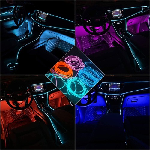 Wire Neon Light Car Interior LED Lights Xmas Halloween Christmas Car Interion - Picture 40 of 49