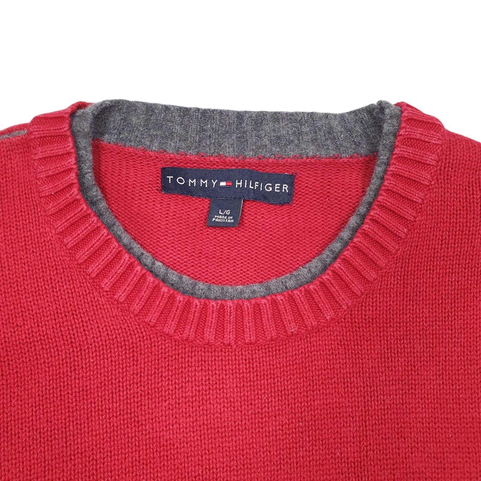 TOMMY HILFIGER Crewneck Vintage Knit 2000s Stripe Sweater Jumper Sweatshirt M image 2