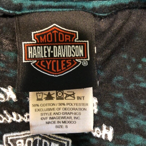HarleyDavidson Powder Keg, Mason OH. Teal/black Gem
