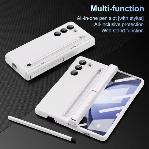 Für Samsung Z Fold 5/4/3 Stoßfeste Scharnier Hülle Ständer Displayabdeckung mit Stylus - Bild 36 von 41