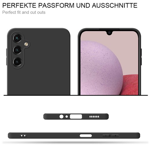 HSP Coque Pour Samsung Galaxy A14 5G/4G Noir Silicone Protection Case Cover - Photo 4/7