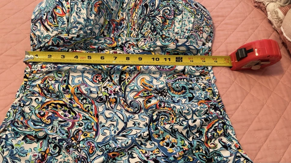 Top Tankini Lauren Ralph Lauren Natación Tropical Usado en Excelente Condición Solo Top - Ver Medidas Foto 2 de 4