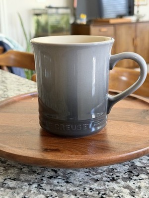 NEW le CREUSET GRAY GREY OMBRÉ COFFEE MUG CUP 12 Oz
