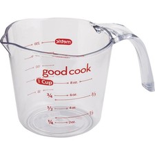 Goodcook 1 Cup Clear Plastic Measuring Cup 19863 Goodcook 19863 076753198639