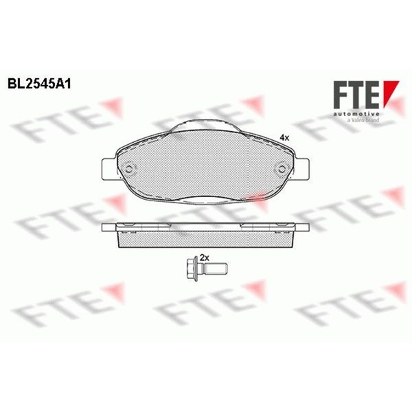 Fte BremsbelÄGe Satz Vorderachse Passend FüR Peugeot 3008 308 5008 | 9010796-image