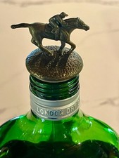 Vintage Brass Horse & Jockey Bottle Stopper &ndash; Decorative Barware Cork Topper...