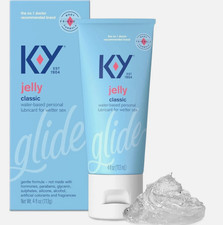 K-Y Jelly Personal Lubricant Water Based Lube for Wetter Sex 4 oz NEW