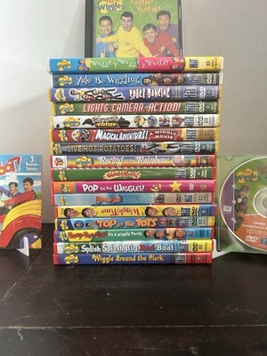 The Wiggles 18 DVD's 2 CD's Lot Y2K Chidren's Disney Anthony