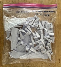 Carrera Slot Car Track Guardrail Clips  End Rail Retainers 124/132