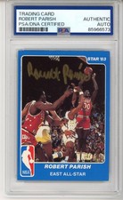 1983 STAR ALL-STAR ROBERT PARISH HOF SIGNED CARD PSA DNA COA AUTOGRAPH AUTO