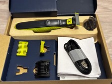 Philips OneBlade Set Rasoio Nero/Lime USB Nuovo OVP
