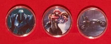 Metroid 4 Beyond Sylux / Samus / Samus & Vi-O-La Set Of 3 amiibo NFC Coins