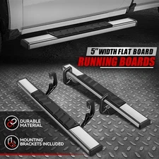 FOR 07-19 SILVERADO SIERRA STANDARD CAB 5" CHROME SIDE STEP BAR RUNNING BOARDS
