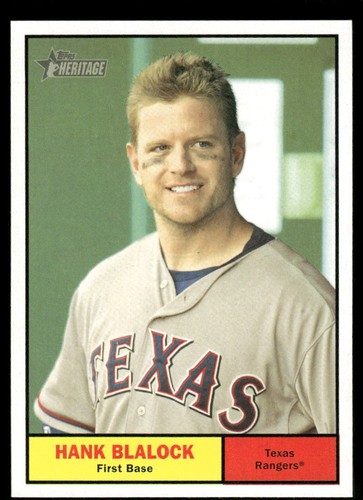2010 Topps Heritage Hank Blalock #449 card