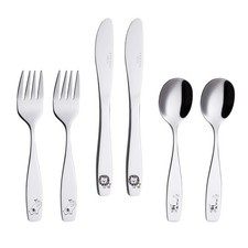 Kids Silverware 6 Pieces Children's Safe Flatware Set Stainless Steel - 2 x S...