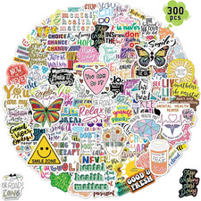 Stickers for Water Bottles 300PCS Water Bottle for Kids Teens Girls Waterproof C