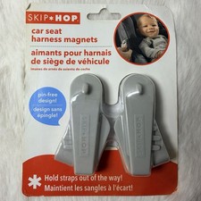 Skip Hop Gray Car Seat Harness Magnets Works With Most Car Seats New