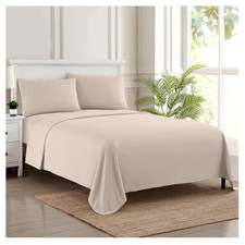 California King Sheet Sets - Breathable Luxury Sheets with Full Elastic Secure