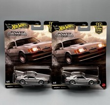 Hot Wheels 1984 FORD MUSTANG SVO Silver Power Trip FPY86 R 1/64 Pair Of 2 Fox