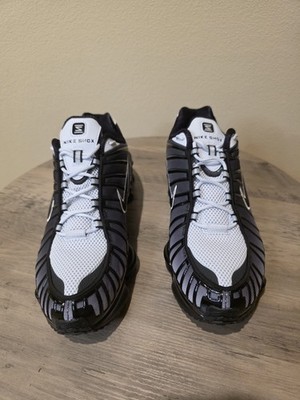 Men's Nike Shox TL Casual Shoes Black/Pure Platinum/White AV3595