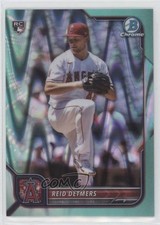 2022 Bowman Chrome Aqua RayWave Refractor 89/199 Reid Detmers #6 10hq