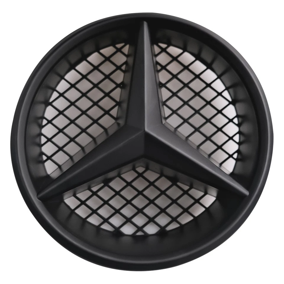 Front Matt Black Badge Grill Star Emblem Fit For Mercedes-Benz W204 C300 B/C/GLK Foto 2 de 4