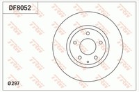 2X Bremsscheibe TRW DF8052 FüR Mazda CX GH KE KF GJ GL Van GJ2 GL2 GL6 Gjefp AWD
