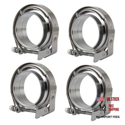 3'' 3 inch Quick Release V Band Clamp with Male Female Flanges 304 Stainless