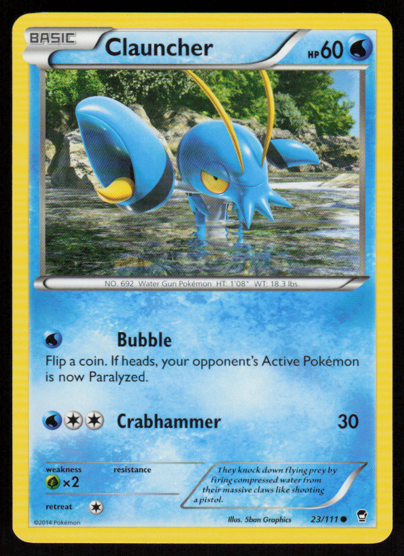 Clauncher 23/111 Common Furious Fists Pokemon LP