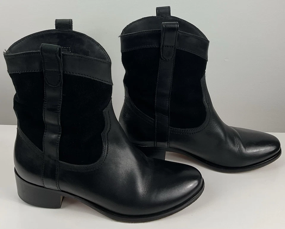 Botines Johnston & Murphy de cuero gamuza negro talla 8M Foto 4 de 4