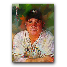 Johnny Mize #5 Art Card Limited 18/50 Edward Vela Signed (New York Giants)