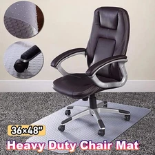 Office Chair Mat for Carpet 48"x36" Transparent Computer Desk Chair Mat with Lip