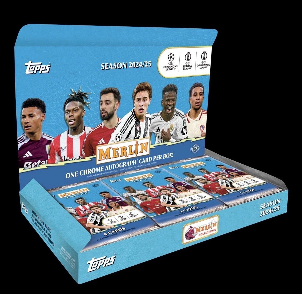 2024-25 TOPPS MERLIN UCC HOBBY BOX 1 AUTO UEFA Club Competitions