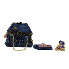 Boyds Bears Resin Mary Lous Bottomless Purse Mother's Day Treasure Box 82504