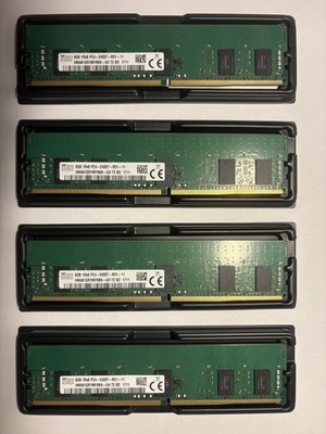 SK HYNIX 32GB Kit (4 x 8GB) PC4-2400T 1Rx8 - ECC RDIMM DDR4 Server Ram
