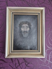 Olio su tela Ecce Homo - Firmato M. Schwarz - Provenienza Monaco