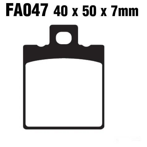Bremsbelag BremsbeläGe EBC FA047 Hinten Cagiva Raptor 125 Bj. 2003-2014-image