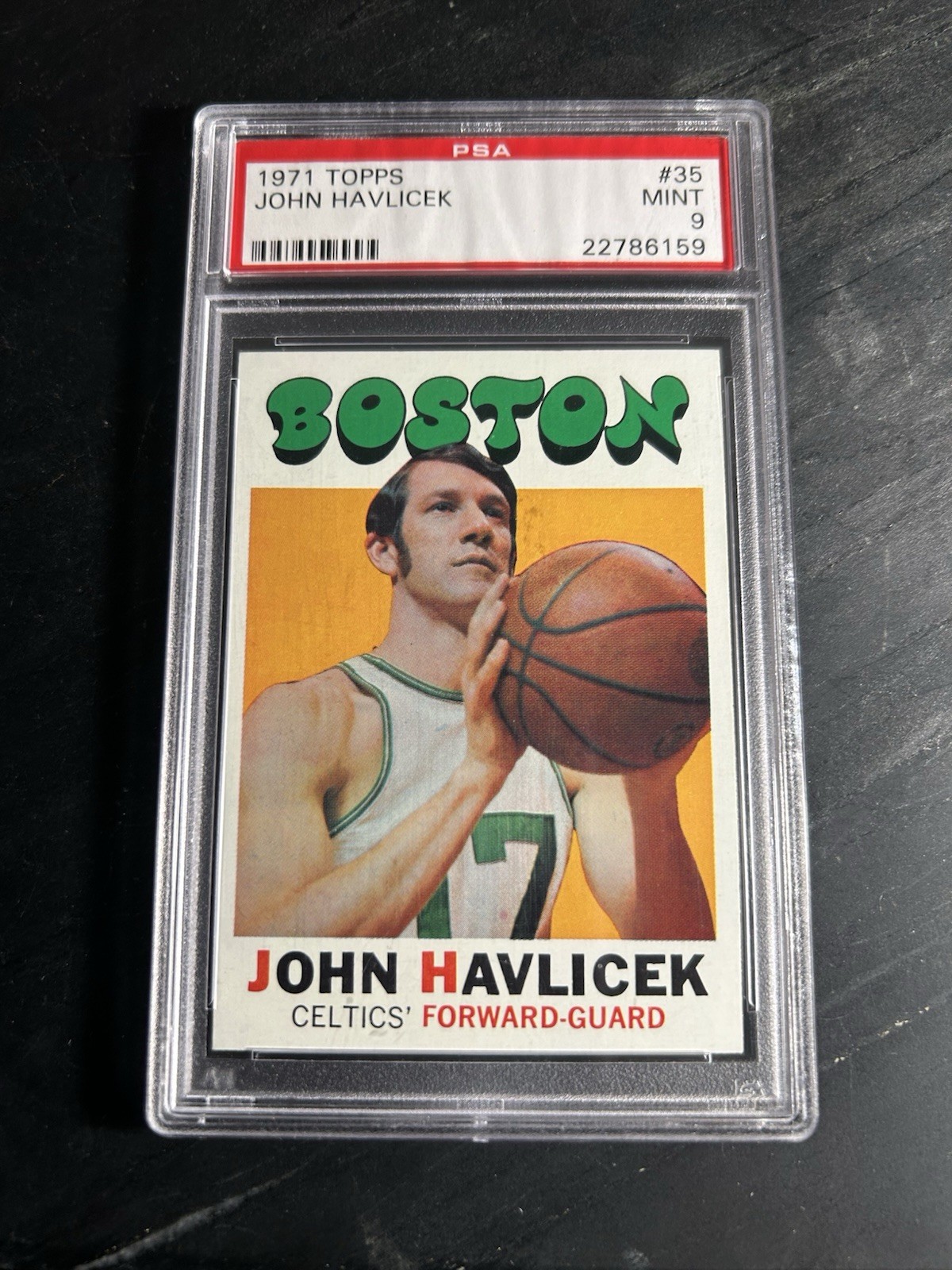 1971 Topps #35 John Havlicek PSA 9 HOF Boston Celtics MINT