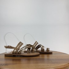 New NWOB Little Kids Kurt Geiger Mini Deliah Brown Leather Sandals Size 13 C