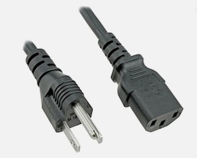 2 m Netzkabel - US 3-poliger Stecker auf C13 IEC Netzkabel für USA 110 V 3 X 18 AWG