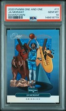 2020-21 Panini One And One Downtown SSP Ja Morant #11 PSA 10 R6220J