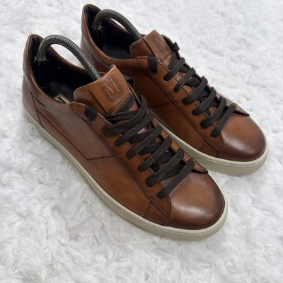 Bruno Magli Shoes Warren Brown Cognac 10.5 Mens Made In Italy Designer Sneakers