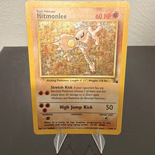 Pokemon TCG WOTC Hitmonlee 7/62 Fossil Holo Rare Unlimited EN 1999 60 HP on eBay