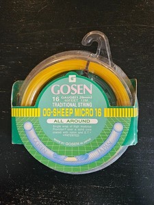 GOSEN OG-SHEEP MICRO 16 GAUGE TENNIS STRING SET, NEW