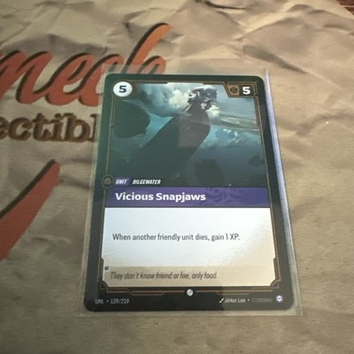 Ridtbound League of Legends Vicious Snapjaws Unit 129/219 Rising Tides Regular