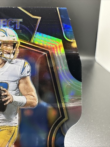 Panini Select Premier Level 2022 Justin Herbert #155 negro y verde Prizm troquelado - Imagen 3 de 6