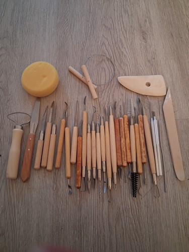 30 Piece Clay Ceramics Modeling Tools Kit - Used