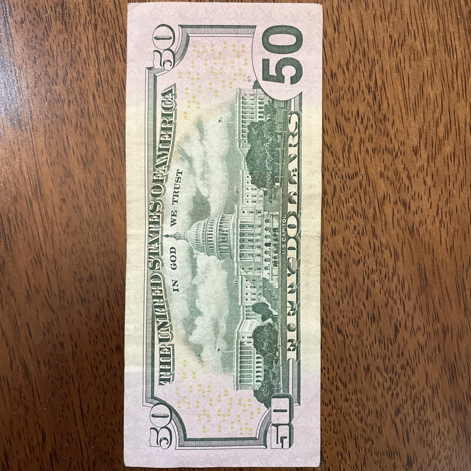 Fancy Serials Numbers “RADARS” $50 2013 🔥 🔥 MG(15788751)B 🔥 🔥 Collectors - Image 4 of 4