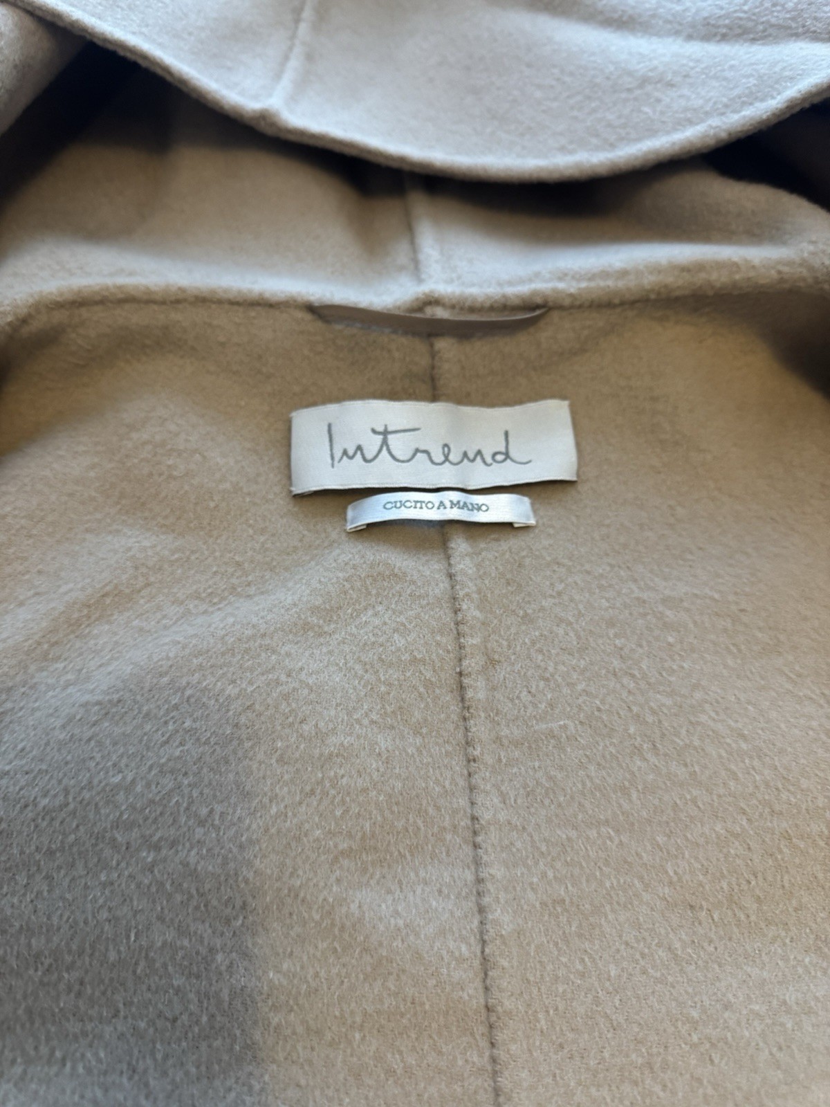Max Mara Intrend Luxury Wool Coat XS, Brown - Like New, RRP £1200 image 6
